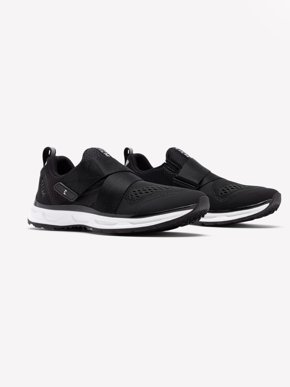 Women’s Black Slip-On Athletic Sneakers with Cushioned Sole